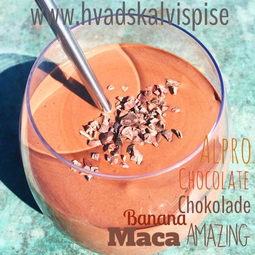Chokolade & Banansmoothie.