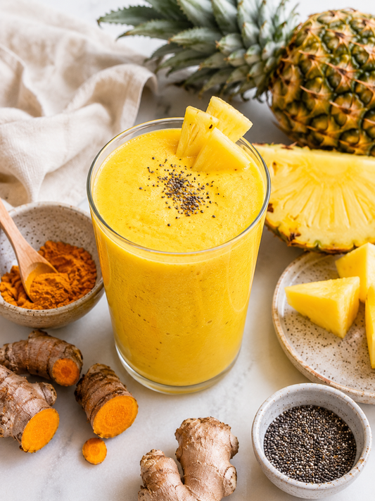 Ananas & Gurkemeje smoothie