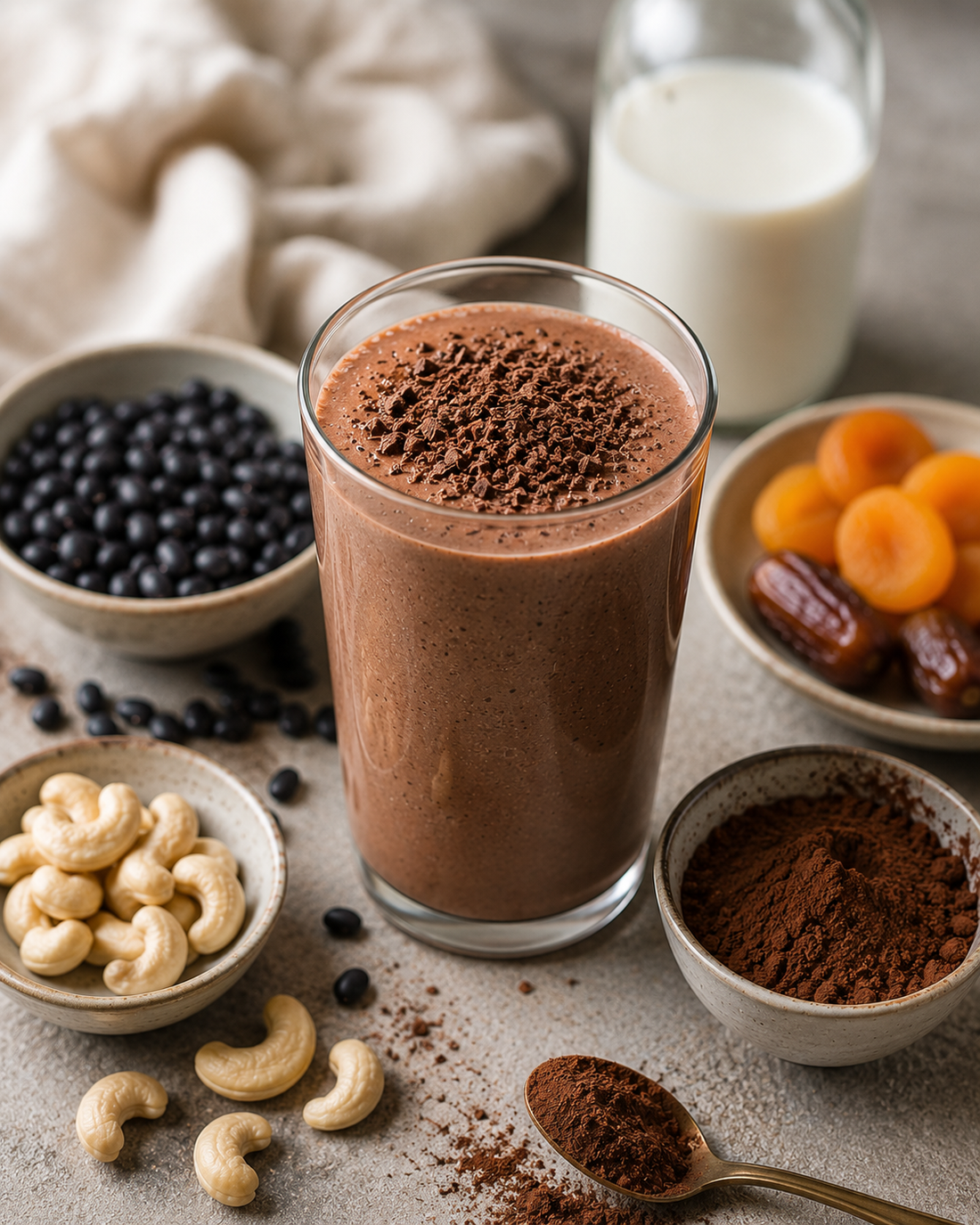 Kakao & Cashewnødder Smoothie