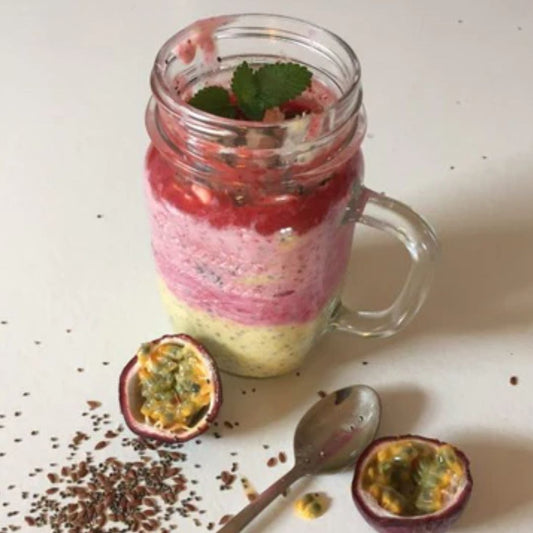 Chiagrød med frugtgrød