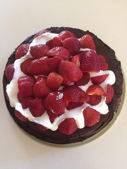 Glutenfri og laktosefri Jordbærkage.