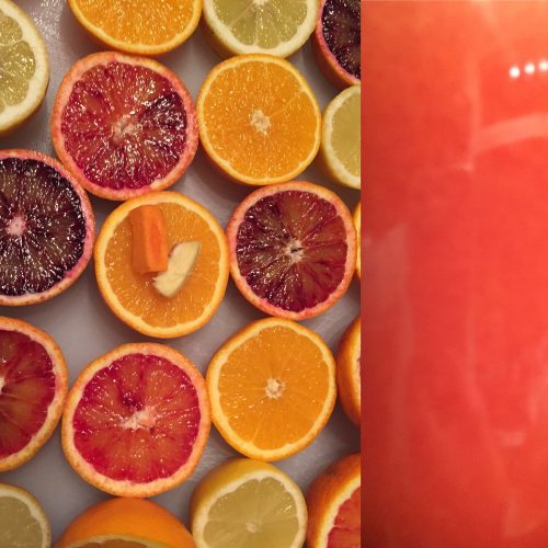Juice med citrusfrugter