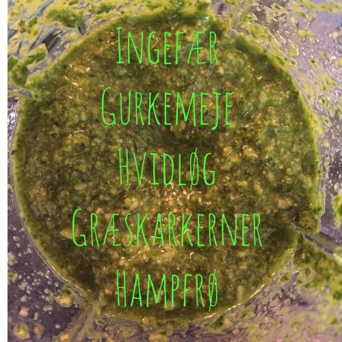 Lækker grøn pesto - med anti-inflammatoriske ingredienser
