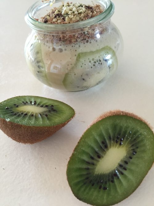 Maca & Kiwismoothie.