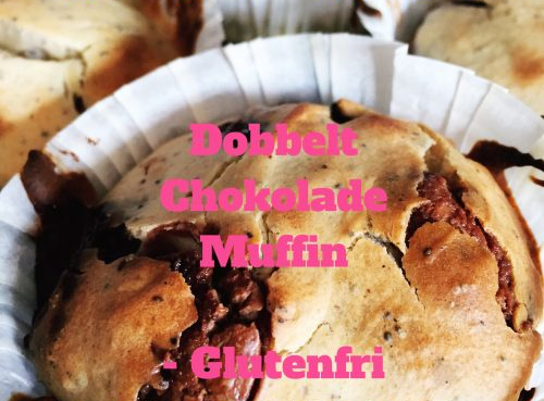 Dobbelt chokolade muffin - Glutenfri & Laktosefri