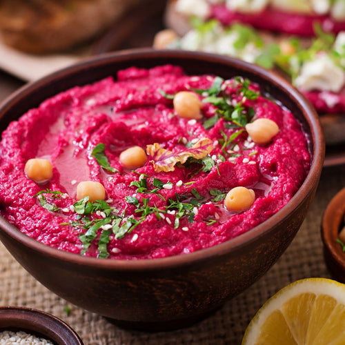 Rødbedehummus