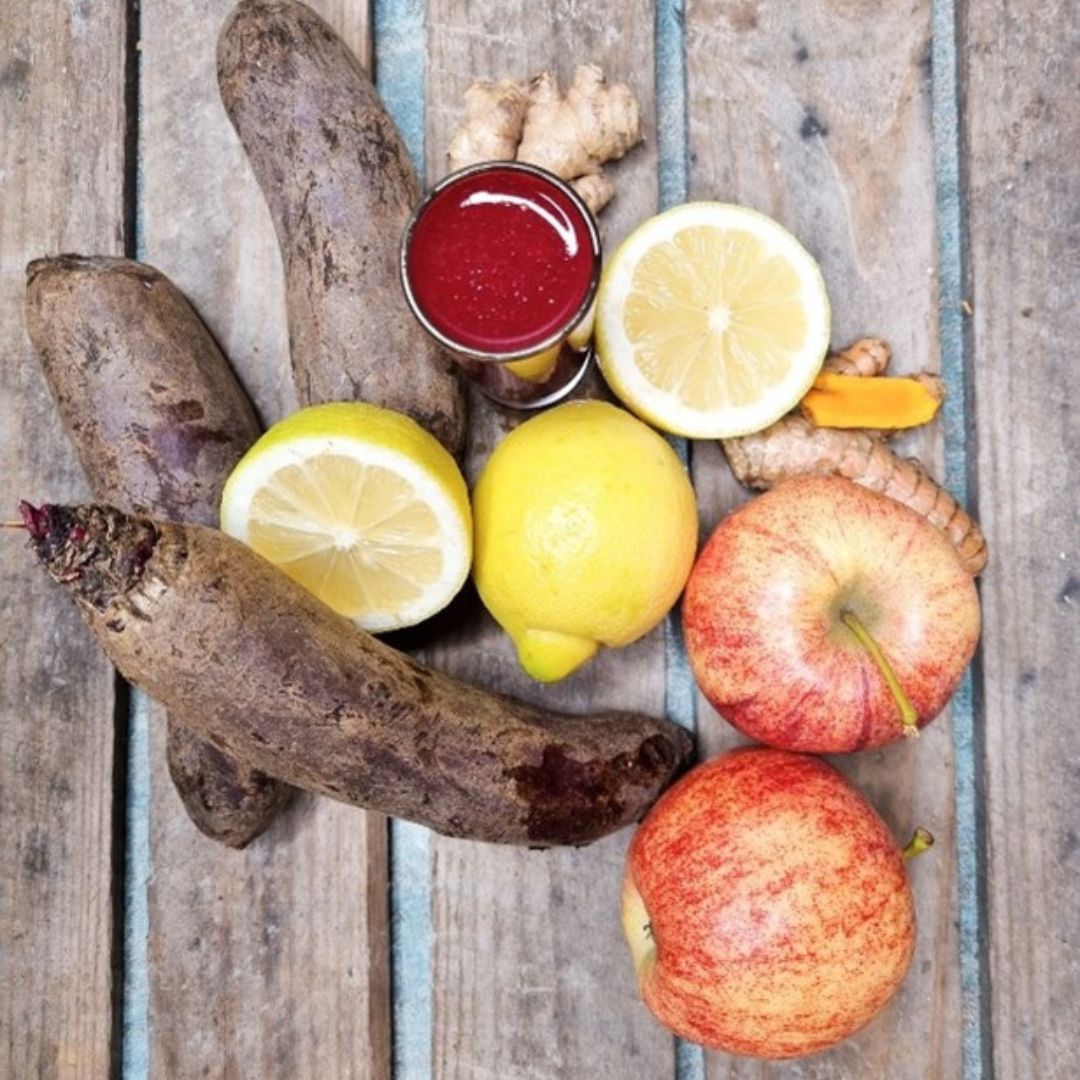 Rødbede & Gurkemeje Shot