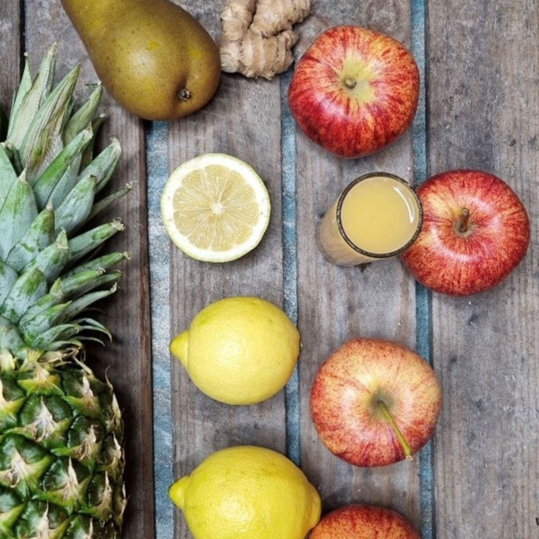 Ananas og pære shot