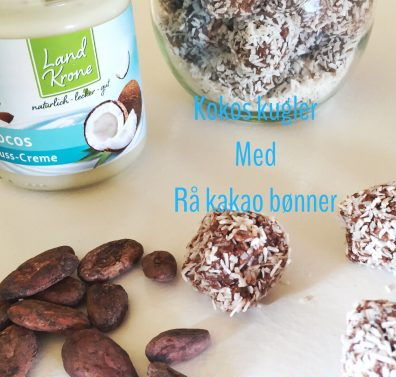 Kokoskugler Lavet på rå kakaobønner